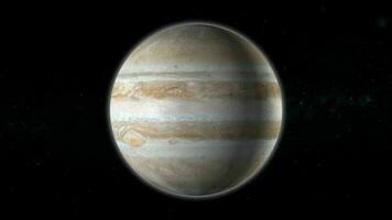 Planet Jupiter animiert. video