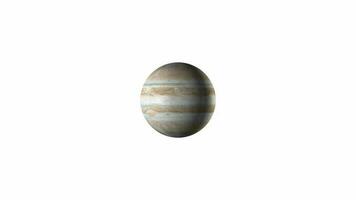 planet Jupiter animated. video