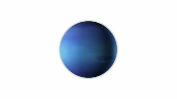 Neptunus planeet geanimeerd. video