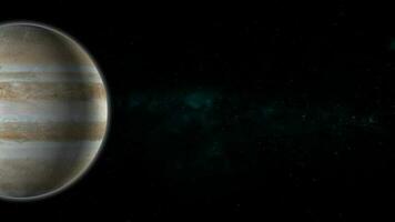 planet Jupiter animated. video