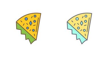 icono de vector de rebanada de pizza