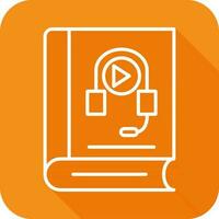 icono de vector de audiolibro