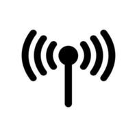 Wireless Internet Access Antenna Isolated Icon Vector Illustration