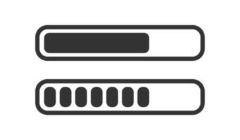 Progreso bar plano puntos estilo web elemento vector ilustración
