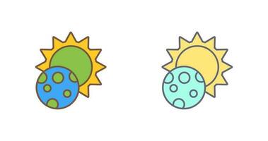 icono de vector de eclipse