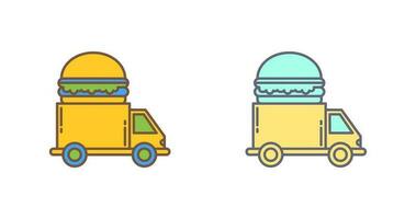 Fast Food Truck Vector Icon