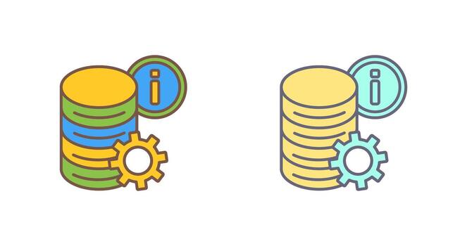 icono de vector de datos