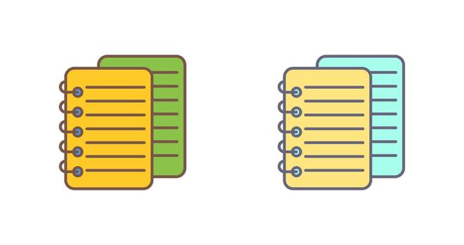 icono de vector de notas