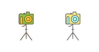 Unique Camera on Stand Vector Icon