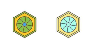 Unique Hexagonal Diaphram Vector Icon