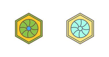 Unique Hexagonal Diaphram Vector Icon