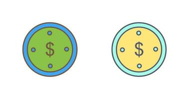 Dollar Coin Vector Icon