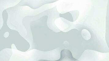 white background, white liquid wave animation video