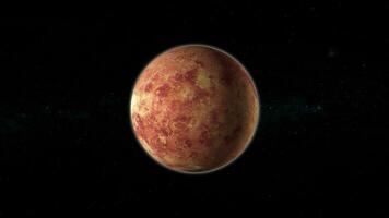 planeta Vênus animado. video