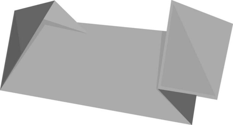 Gray paper tag or sticker.