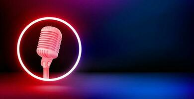 karaoke music mic 3760790 Vector Art at Vecteezy