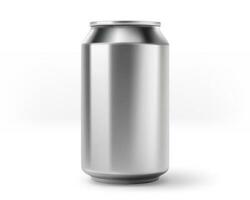 aluminio 330 ml soda lata Bosquejo aislado en blanco antecedentes. 3d vector ilustración