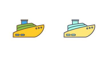 icono de vector de barco