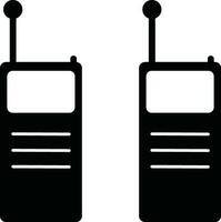 ilustración de walkie película sonora icono en plano estilo. vector