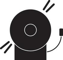 Fire alarm in black color. vector