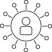 Networking sign or symbol. vector