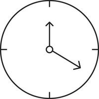 hora administración concepto con reloj. vector