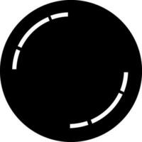 black and white token in flat style. vector