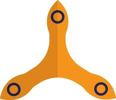 Three arms of spinner toy for playing concept in half shadow. vector