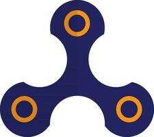 Hand spinner toy set for stress relief in half shadow. vector
