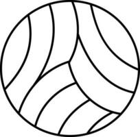 Lineart illustration of a Volleyball. vector