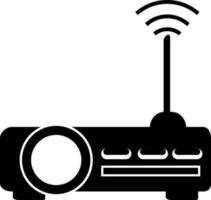 Black and white router. vector