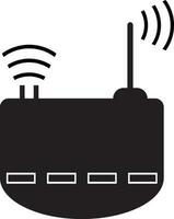 Black and white router. vector