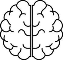 vector ilustración de cerebro.