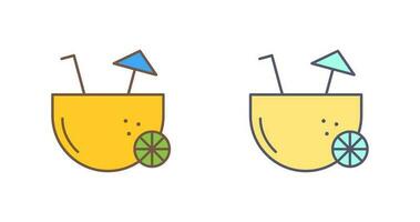 Coconut Drink Vector Icon