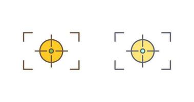 Unique Focus Horizontal Vector Icon