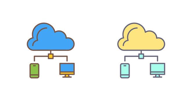 icono de vector de nube