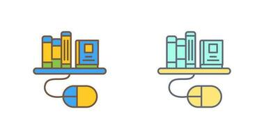 Digital Library Vector Icon