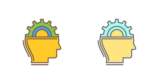 icono de vector de aprendizaje automático