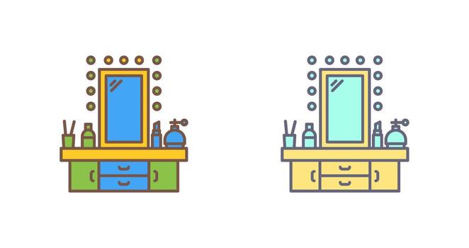 Dressing Table Vector Icon