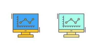 Line Chart Vector Icon