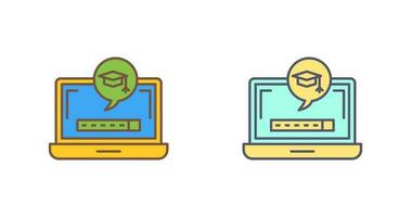Digital Learning Vector Icon