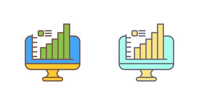 monitor de icono de vector