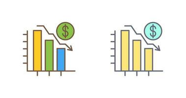 Chart Down Vector Icon