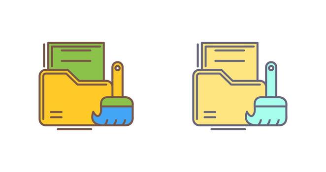 Data Cleaning Vector Icon