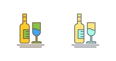 White Wine Vector Icon