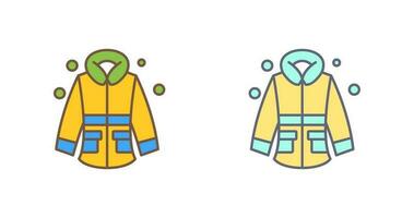 icono de vector de chaqueta de invierno