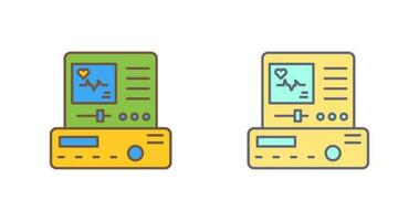 icono de vector de electrocardiograma