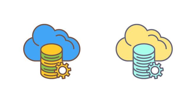 Cloud Data Vector Icon