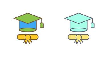 icono de vector de sombrero de graduación