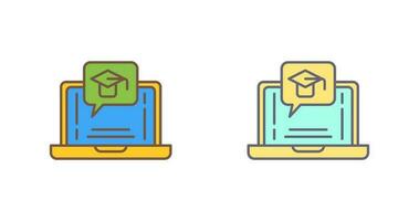 E Learning Vector Icon